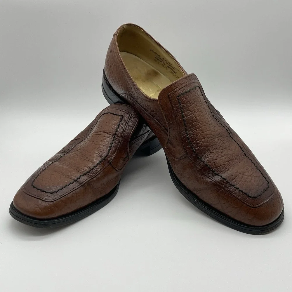 VTG Stuart McGuire Leather Dress Shoes Brown Men's Size 9 Ortho-Vent Spring Step